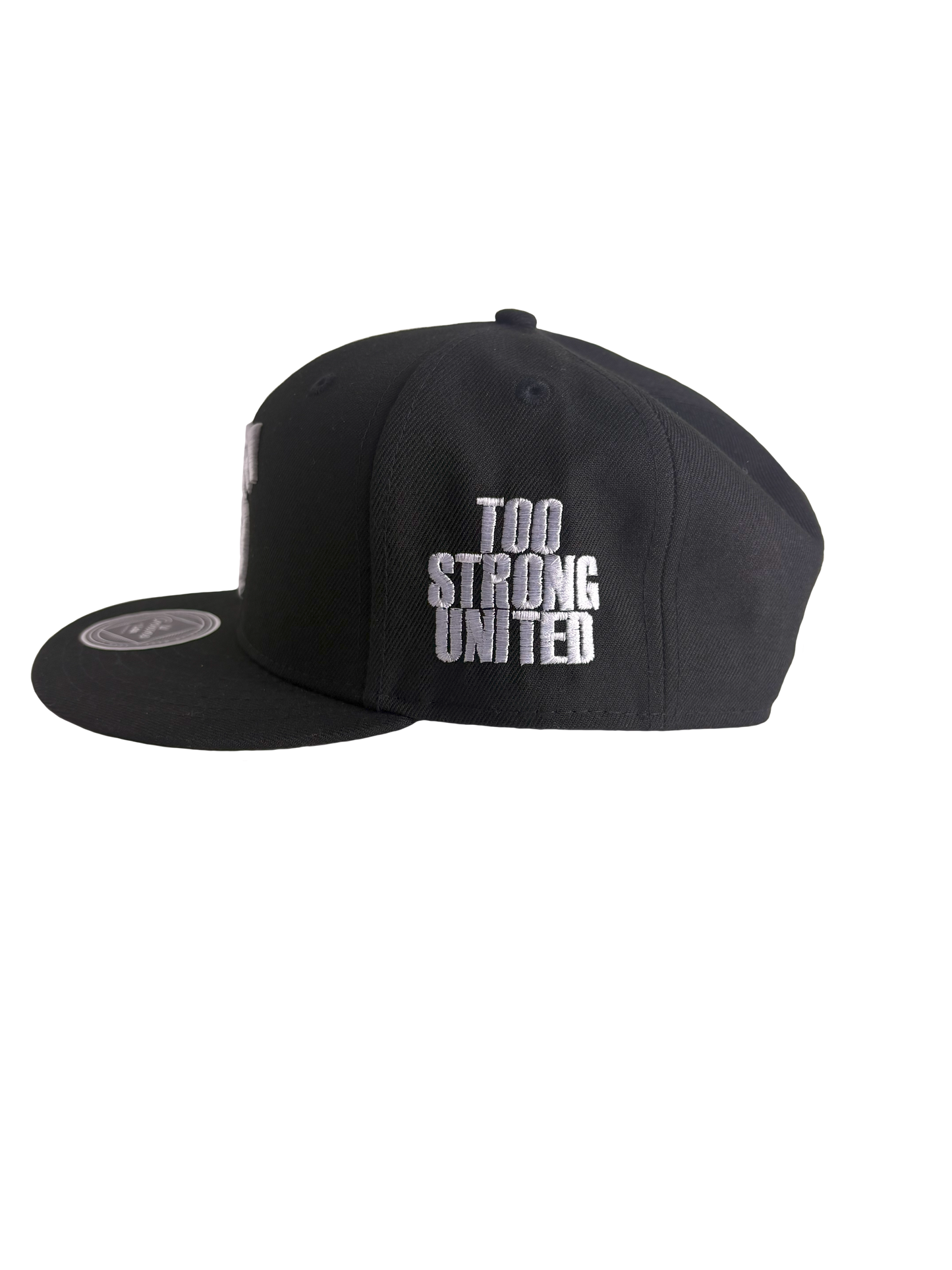 TOO BLACK TOO STRONG / TOO STRONG UNITED SNAPBACK: Black / Red / Blue