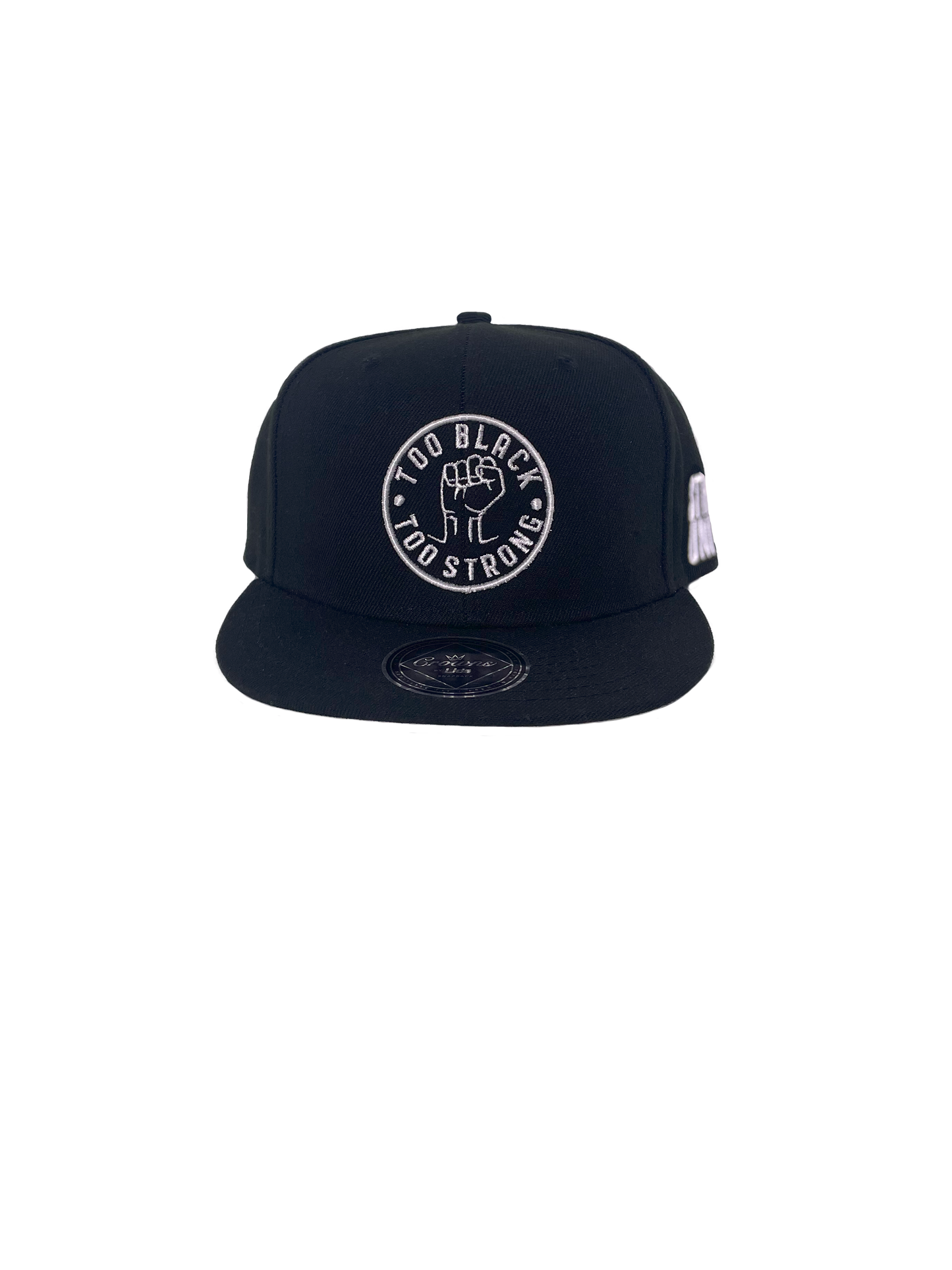 TOO BLACK TOO STRONG / TOO STRONG UNITED SNAPBACK: Black / Red / Blue