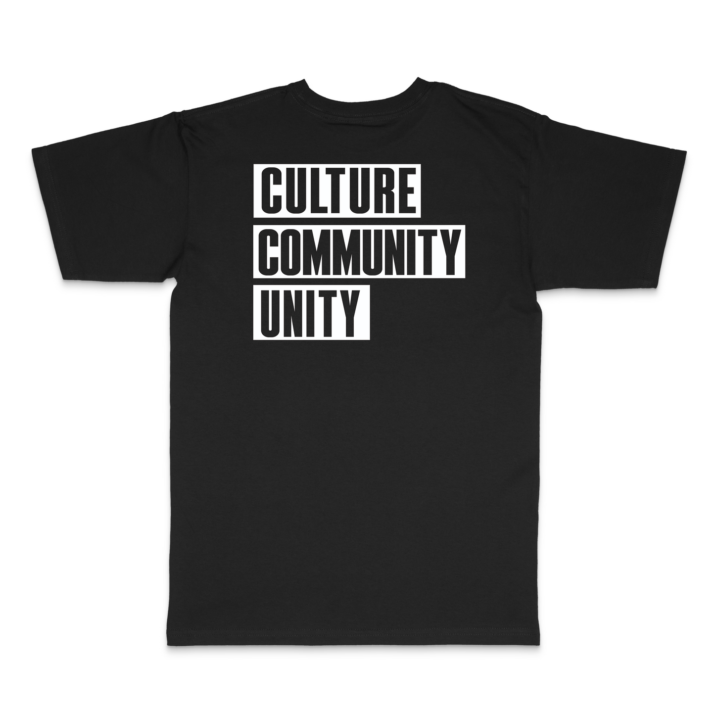 TOO STRONG UNITED / CULTURE COMMUNITY UNITY / T.S: Black, White, Red, Black & Green